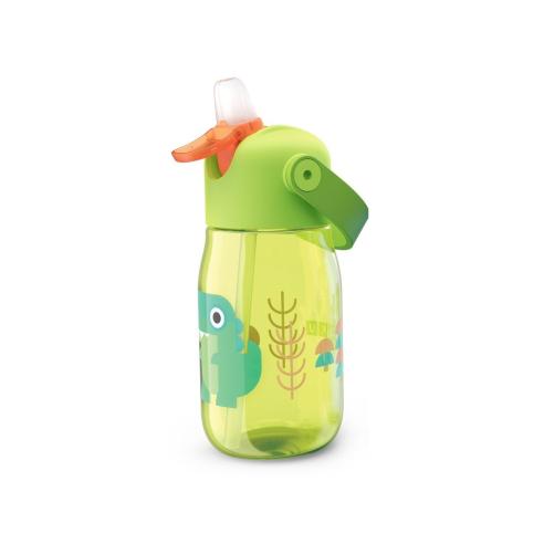 Zoku - Borraccia Bottiglia Bimbo con Flip Cannuccia Colore Viola 400 ml