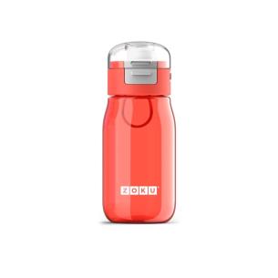 Zoku - Borraccia Bottiglia Bimbo con Flip Cappuccio Colore Rosso 475 ml