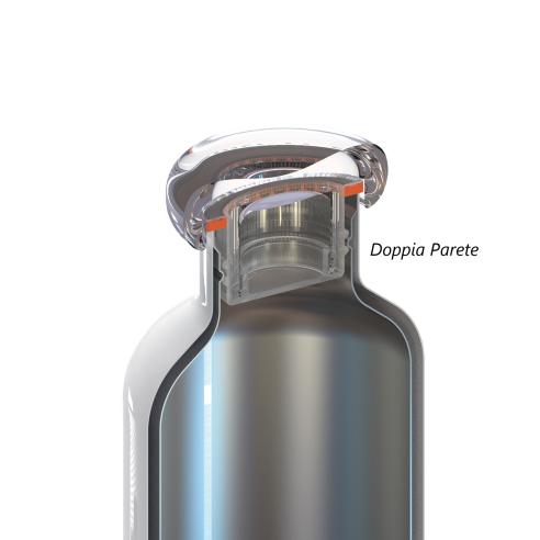 Thermos Guzzini - Energy Bottiglia Termica da Viaggio in Acciaio Inox On The Go Giallo 500 cc