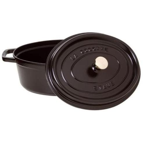 Pentola Staub - Casseruola Cocotte Ovale in Ghisa Smaltata 29 cm Nera