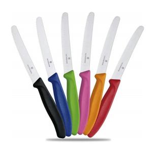 COLTELLO TAVOLA ONDULATO VICTORINOX NERO 2