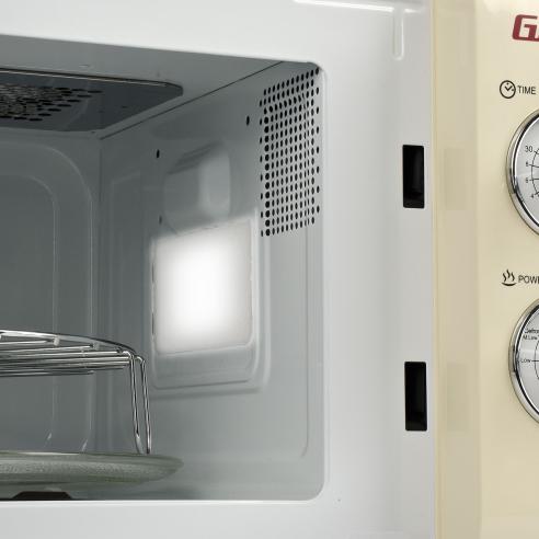 Girmi - FM21 Forno Elettrico a Microonde con Grill Vintage Crema