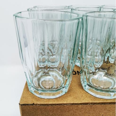 Set 12 Bicchieri Vetro 20 Coste 100ml - Vino, Amaro, Liquore