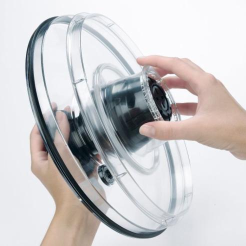 Oxo - Good Grips Centrifuga Push Asciuga Insalata Acciaio Inox 27 cm