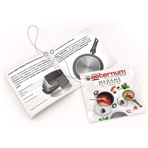 Aeternum - Madame Petravera Padella Pescera in Alluminio Antiaderente 34 cm per Induzione