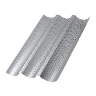 Patisse - Teglia Forata Antiaderente per 3 Mini Baguette