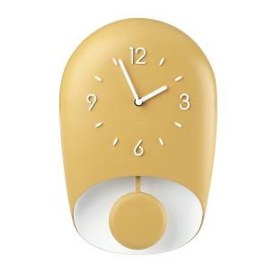 Guzzini - Orologio da Parete con Pendolo BELL Giallo Senape