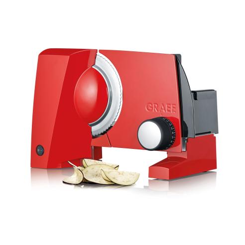 Graef - Affettatrice Elettrica SKS 100 Lama Ondulata e Liscia da 17 cm Rosso