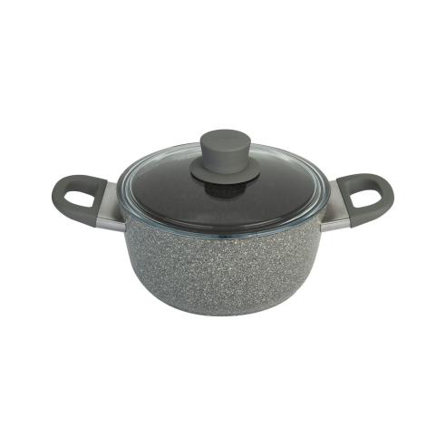 Ballarini - Casseruola Murano in Alluminio Antiaderente 2 Manici con Coperchio 16 cm Ballarini - Casseruola Murano in Alluminio Antiaderente 2 Manici con Coperchio 16 cm