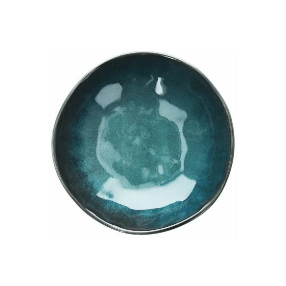 Tognana - Piatto Fondo Nordik in Porcellana Stoneware 20 cm ocean blu