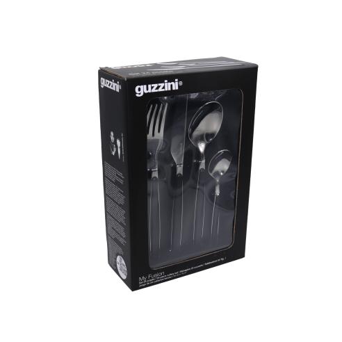 Guzzini - Servizio di Posate set 24 pezzi My Fusion Nero