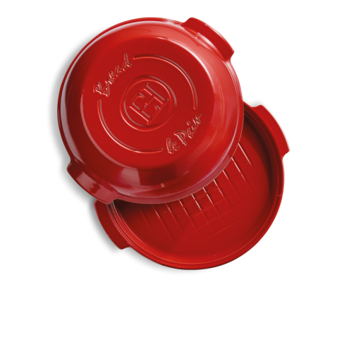 Emile Herny - Stampo Cuoci Pane Tondo in Ceramica 32 cm Rosso EH349507
