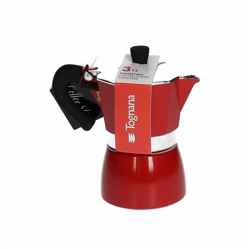 Tognana - Caffettiera Moka Coffee Star 3 tazze Rossa