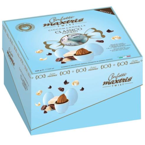 Maxtris - Confetti ciocomandorla azzurro 500g senza glutine