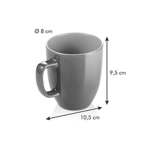 Tescoma - Tazza Mug Jumbo in ceramica rosso crema shine 300 ml