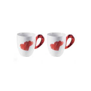 Guzzini - Set 2 Tazze mug in ceramica love 250 ml