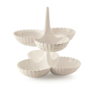 Guzzini - Set 2 Antipastiere bianco latte Tiffany