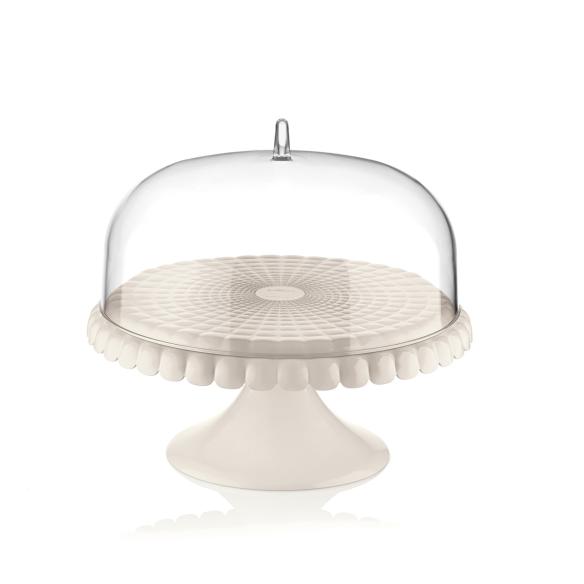 Guzzini - Alzata piccola con campana bianco latte Tiffany 30 cm