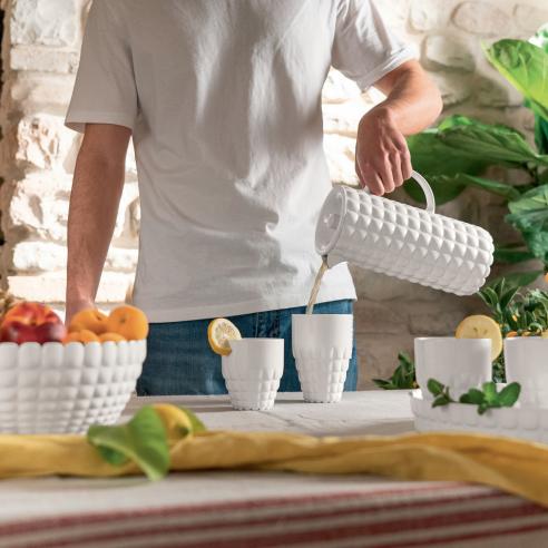 Guzzini - Bicchiere alto bianco latte Tiffany 510 ml