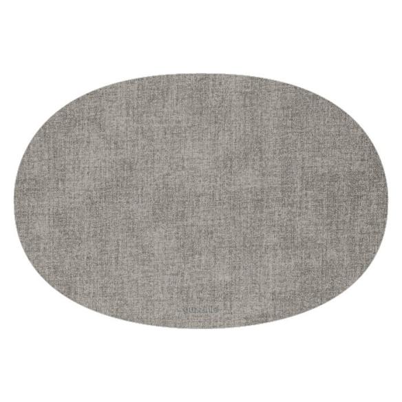 Guzzini - Tovaglietta colazione grigio cielo ovale double face FABRIC 48 cm