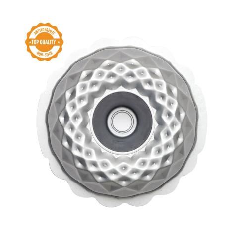 teglia Decora - Stampo Ciambella in Alluminio Anodizzato Antiaderente Diamante 20 cm