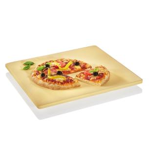 Kuchenprofi - Pietra refrattaria da forno per pizza rettangolare con piedini cm 40