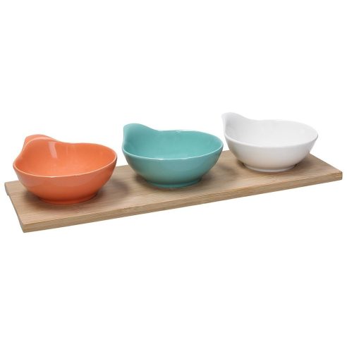 Tognana - Set of 3 appetizer bowls with 11 cm Nairobi tray
