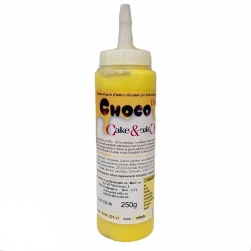 Cake&cake - Topping Cioccolato per torte Choco Drip Giallo gr 250