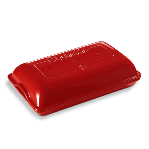 Emile Henry - Stampo cuoci pane ciabatta in ceramica grand cru rosso