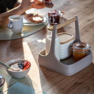 Guzzini - Organizzatore da Tavola Tierra All Together 'Made for Nature' Bianco Latte 2