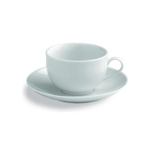 Tognana - Tazze da tè con piattino linea metropolis bianco set 6 pezzi