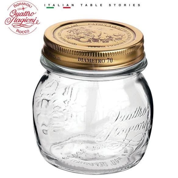 Bormioli - Four seasons glass jar with cap 250 ml