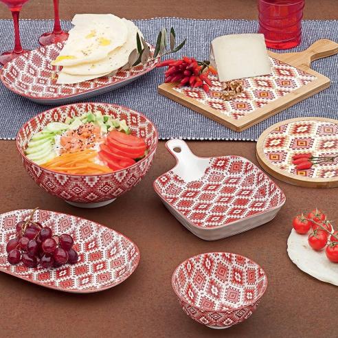 Tognana - Tagliere ceramica e legno 23x19 cm Ethnic