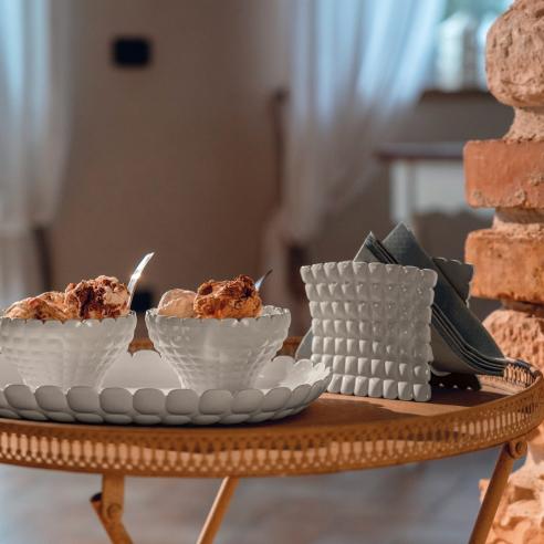 Guzzini - Portatovaglioli verticale Tiffany grigio tortora