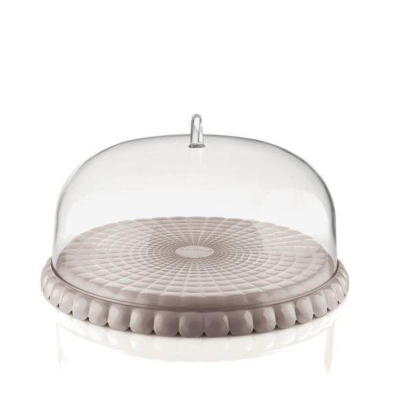 Guzzini - Set Tortiera con campana Tiffany grigio tortora 30 cm
