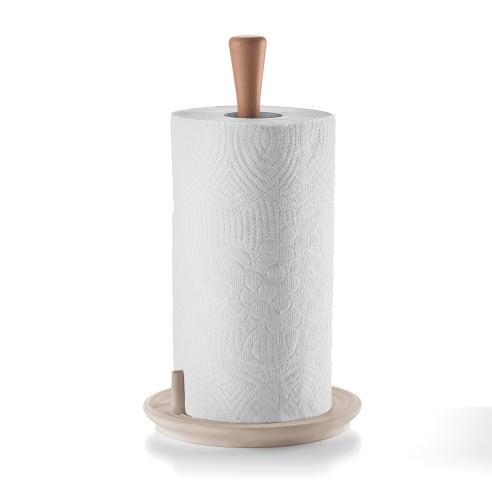 Guzzini - Portarotolo da cucina universale Tierra ROLL&TEAR grigio tortora