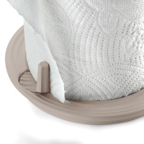 Guzzini - Portarotolo da cucina universale Tierra ROLL&TEAR grigio tortora