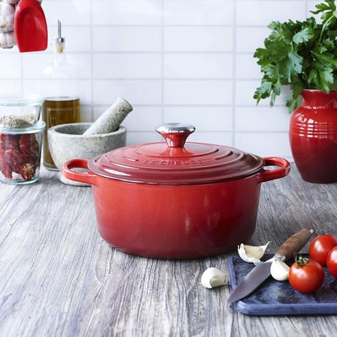 Le Creuset - Pentola cocotte in ghisa smaltata evolution 28 cm rosso ciliegia
