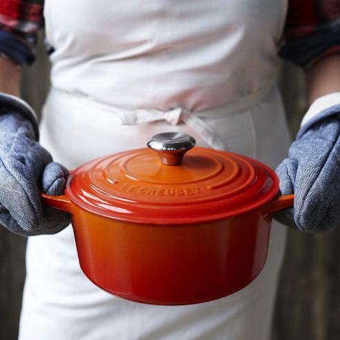 Le Creuset - Pentola cocotte in ghisa smaltata evolution 22 cm arancio
