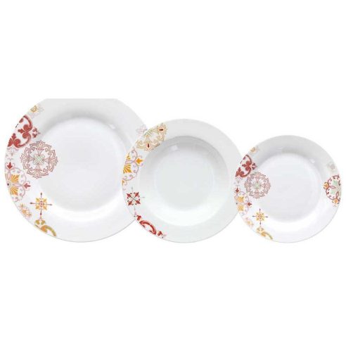 Tognana - Servizio di piatti in porcellana 18 pezzi Gilda linea olimpia