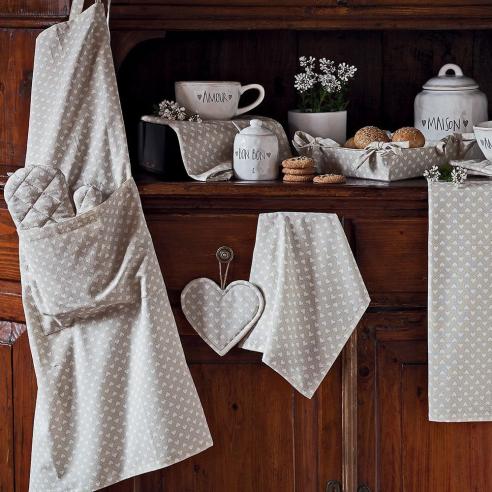 Tognana - Tovaglia in cotone rettangolare linea textile Amour 180 cm