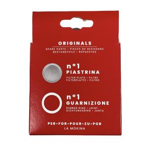 Bialetti - Blister guarnizione + piastra mokina mezza tazza 2