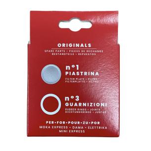 Bialetti - Blister guarnizione + piastra 2 tazze 2