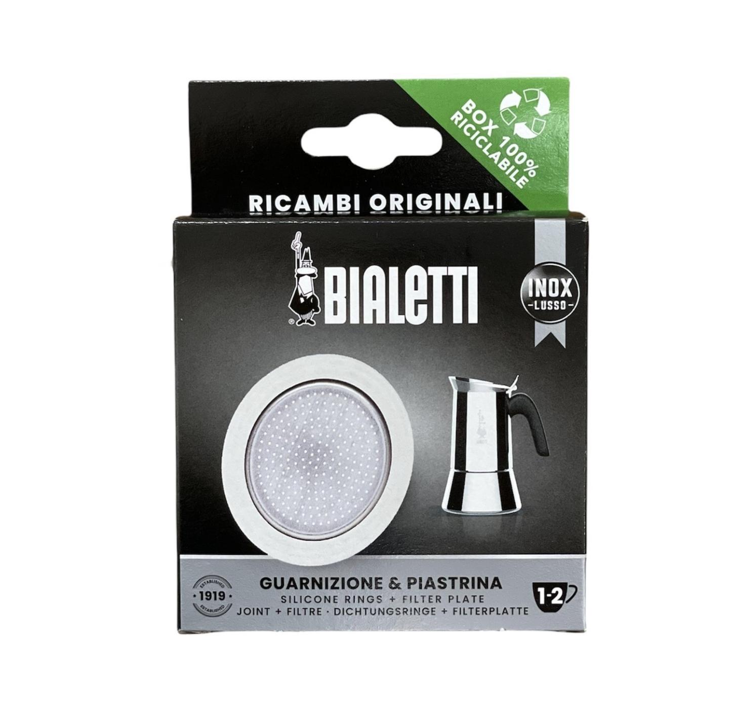 Bialetti Blister 1 guarnizione + 1 piastrina acciaio 12 tazze