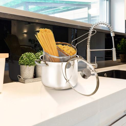 Aeternum - Pentola Divina pastarella doppio cestello 22 cm 6 litri