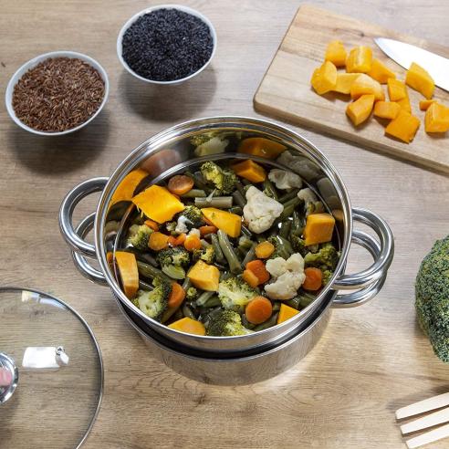 Aeternum - Vaporiera Pentola Divina in acciaio inox cm 22