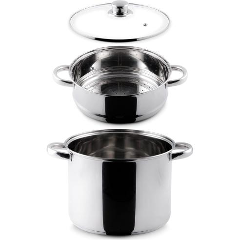 Aeternum - Vaporiera Pentola Divina in acciaio inox cm 22