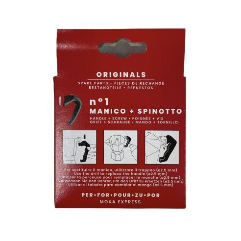 Bialetti - Ricambio manico per caffettiera moka 3 e 4 tazze