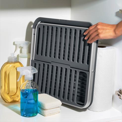 Oxo - Scolapiatti pieghevole da appoggio con telaio in alluminio