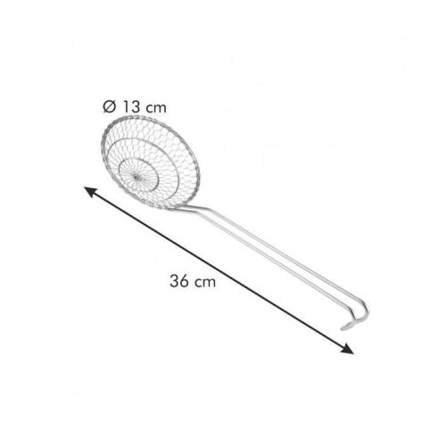 Tescoma - Mestolo schiumarola per fritti in acciaio inox linea Grandchef 13 cm